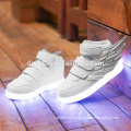 Wing design girl rechargeable shoes with LED light